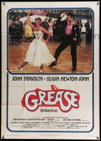 6w808 GREASE Italian 1p '78 John Travolta & Olivia Newton-John dancing in a most classic musical!