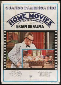 6w821 HOME MOVIES Italian 1p '80 Brian De Palma's comedy that catches every body in the act!