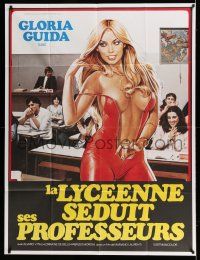 6w825 HOW TO SEDUCE YOUR TEACHER export Italian 1p '79 art of sexy half-naked Gloria Guida!