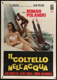 6w852 KNIFE IN THE WATER Italian 1p R68 Roman Polanski's Noz w Wodzie, great image on sailboat!