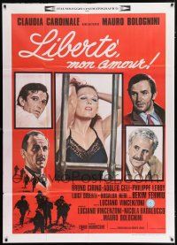 6w864 LIBERA MY LOVE Italian 1p '75 Bolognini, art of sexy Claudia Cardinale & her male co-stars!