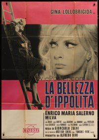 6w943 SHE GOT WHAT SHE ASKED FOR Italian 1p '62 sexy blonde Gina Lollobrigida full-length & c/u!