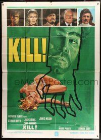 6w075 KILL Italian 2p '71 Jean Seberg, Stephen Boyd, drug smuggling, different sexy art!