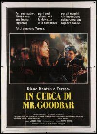 6w080 LOOKING FOR MR. GOODBAR Italian 2p '78 close up of Diane Keaton, directed by Richard Brooks!