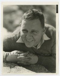 6x122 CHARLES LAUGHTON 8x10 key book still '30s great young portrait relaxing on rocks outdoors!