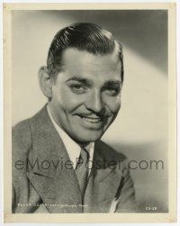 6x132 CLARK GABLE 8x10.25 still '30s head & shoulders smiling portrait of the suave leading man!