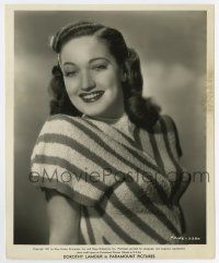 6x180 DOROTHY LAMOUR deluxe 8.25x10 still '47 unretouched sexy smiling c/u wearing striped blouse!