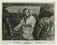 6x184 DR. NO 8x10 still '62 close up of sexy Ursula Andress fighting henchmen on beach!