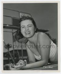 6x206 FAITH DOMERGUE 8.25x10 still '50s in sexy swimsuit scowling at censor by Bachrach!