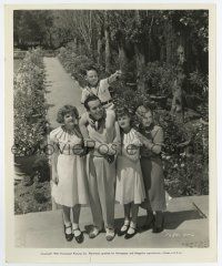 6x286 HAROLD LLOYD 8.25x10 still '38 with his family touring their new Beverly Hills estate!