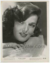 6x299 HIS KIND OF WOMAN 8x10.25 still '51 super close up of sexy Jane Russell wearing tulle!