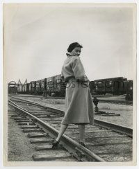 6x312 HUMAN DESIRE 8x10 still '54 sexy Gloria Grahame on railroad tracks by Lippman, Human Beast!