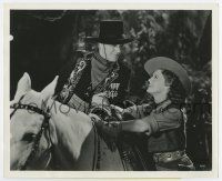 6x316 I MARRIED AN ANGEL 8x10 still '42 Nelson Eddy smiles at pretty Jeanette MacDonald by horse!