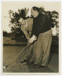6x333 JACK WARNER 8.25x10 still '30s WB executive getting tips from Argentinean golfing pro!