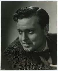 6x360 JOURNEY INTO FEAR candid 7.5x9 still '42 great head & shoulders portrait of Orson Welles!