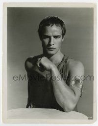 6x362 JULIUS CAESAR 8x10.25 still '53 best barechested portrait of Marlon Brando as Mark Antony!