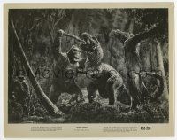 6x372 KING KONG 8x10 still R52 great special effects image of Kong fighting dinosaur, classic!