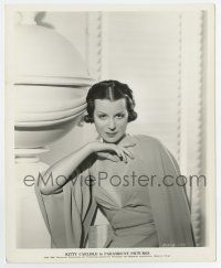 6x378 KITTY CARLISLE 8.25x10 key book still '34 seated portrait in dress with plunging neckline!
