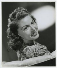 6x389 LANA TURNER 7.75x9.5 still '40s wonderful smiling close up when she was a beautiful brunette!