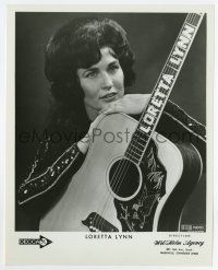 6x413 LORETTA LYNN 8x10.25 music publicity still '70s the famous country western singer w/ guitar!