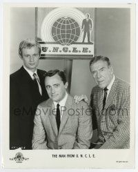 6x445 MAN FROM U.N.C.L.E. TV 8.25x10.25 still '60s Robert Vaughn, David McCallum & Leo G. Carroll!