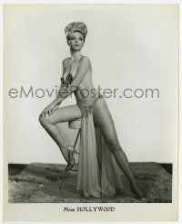 6x468 MISS HOLLYWOOD 8x10 publicity still '60s statuesque blonde wearing the skimpiest costume!