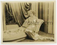 6x470 MONTE CARLO 8x10 still '30 Jeanette MacDonald in amazing dress on deco couch, Ernst Lubitsch