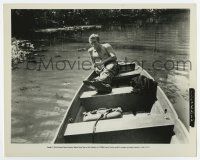 6x496 NEVADA SMITH candid 8x10 still '66 barechested Steve McQueen smoking in fishing boat!