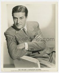6x563 RAY MILLAND 8.25x10.25 key book still '38 seated portrait in suit & tie w/ arms crossed!