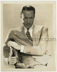 6x586 ROD LA ROCQUE 8x10.25 still '40s great seated portrait of the MGM star with cool mustache!