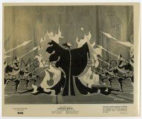 6x629 SLEEPING BEAUTY 8.25x10 still '59 Maleficent in flames surrounded by guards, Disney cartoon!