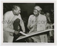 6x678 THAT CERTAIN FEELING candid 8.25x10 still '56 Cary Grant visiting Pearl Bailey on the set!