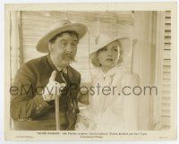 6x751 WHITE WOMAN 8x10.25 still '33 Carole Lombard by Charles Laughton with walrus mustache!