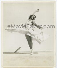 6x265 GOLD DIGGERS IN PARIS 8x10 still '38 full-length ballerina Evelyn Thawl doing a pivotte turn!
