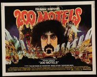 6y002 200 MOTELS 1/2sh '71 directed by Frank Zappa, rock 'n' roll, wild artwork!