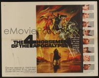 6y003 4 HORSEMEN OF THE APOCALYPSE style A 1/2sh '61 incredible artwork by Reynold Brown!