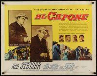 6y010 AL CAPONE style B 1/2sh '59 cool comparison of Rod Steiger to the most notorious gangster!