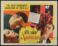6y014 ALGIERS 1/2sh R53 Charles Boyer loves sexiest Hedy Lamarr, but he can't leave the Casbah!
