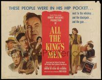 6y018 ALL THE KING'S MEN style A 1/2sh '50 Broderick Crawford as Louisiana Governor Long!