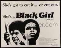 6y048 BLACK GIRL 1/2sh '72 directed by Ossie Davis, Claudia McNeil has to cut it or cut out!