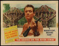 6y058 BRIDGE ON THE RIVER KWAI style A 1/2sh '58 William Holden, Alec Guinness, David Lean classic!