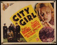 6y084 CITY GIRL style A 1/2sh '38 Phyllis Brooks, Ricardo Cortez, cool art and images!