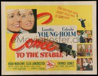 6y089 COME TO THE STABLE 1/2sh '49 great images of nuns Loretta Young & Celeste Holm!