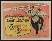6y103 DANCE WITH ME HENRY 1/2sh '56 Bud Abbott & Lou Costello in a crazy mixed up comedy carnival!
