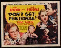6y123 DON'T GET PERSONAL 1/2sh '36 close up of pretty Sally Eilers on phone + top w/cast!
