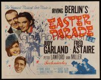 6y127 EASTER PARADE 1/2sh R62 Judy Garland & Fred Astaire, Hirschfeld art, Irving Berlin musical