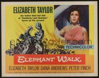 6y130 ELEPHANT WALK 1/2sh R60 Elizabeth Taylor, Dana Andrews & Peter Finch in India!