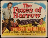 6y168 FOXES OF HARROW 1/2sh '47 Rex Harrison & pretty Maureen O'Hara in New Orleans Louisiana!
