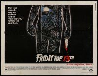 6y170 FRIDAY THE 13th 1/2sh '80 great Alex Ebel art, slasher classic, 24 hours of terror!