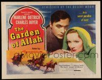 6y176 GARDEN OF ALLAH 1/2sh R49 Marlene Dietrich & Charles Boyer in a secret paradise of love!